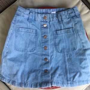 Light Wash Jean Skirt Classic Size Smaller